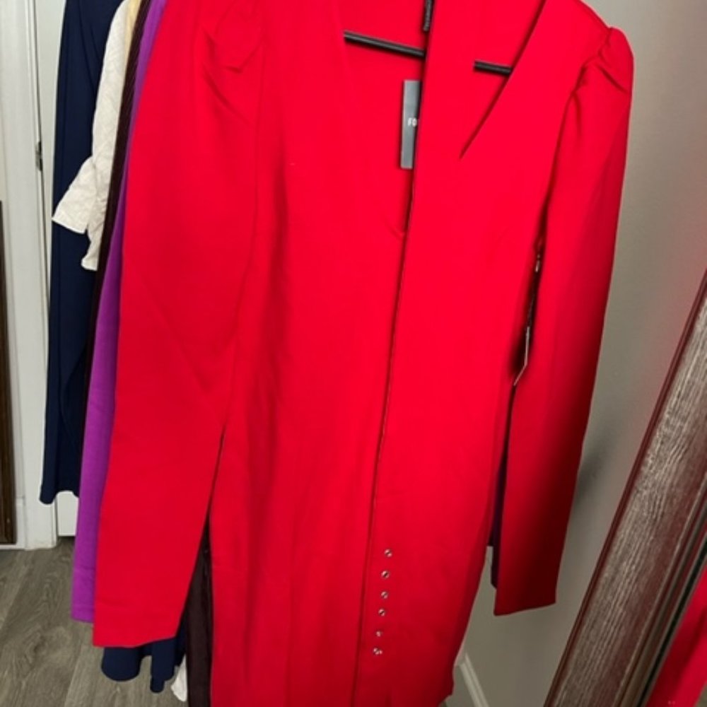 Red Body Con Dress Size Small Forever 21